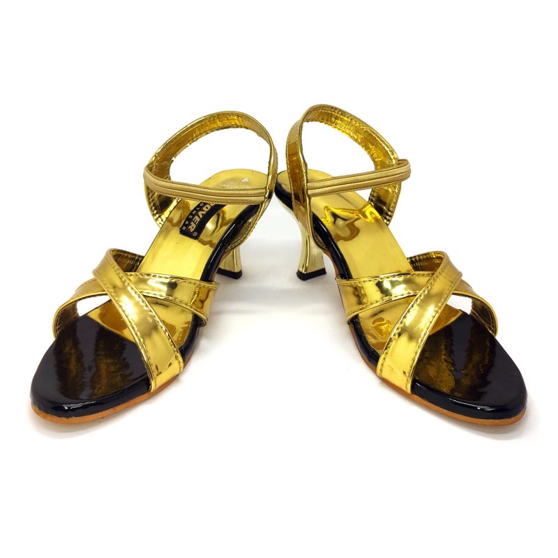 gold heels sandals