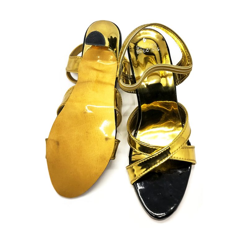 Women gold heels sandals