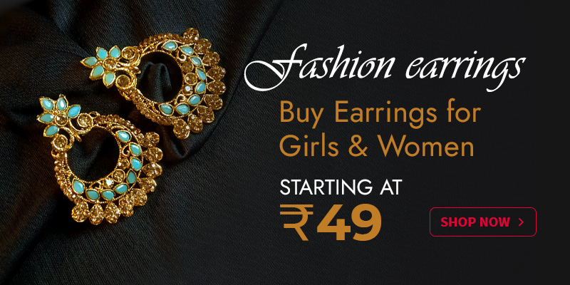 Buy Earrings for Girls & Women Online in India starting at Rs.49